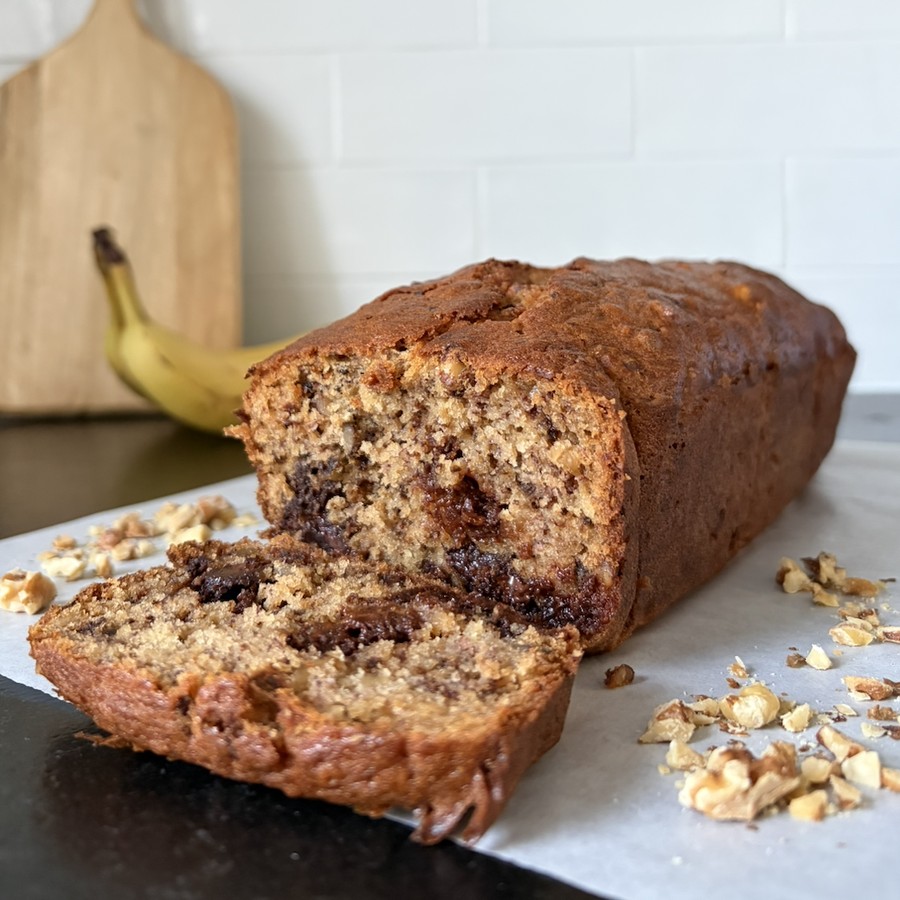 Chocolate Walnut Banana Bread